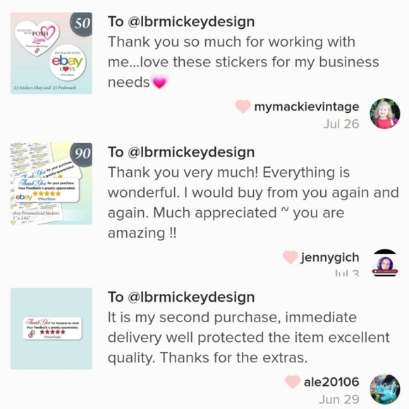 Thank you Stickers - Picture 2 of 4